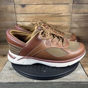ZEBA Mens Size 10.5 Hands Free Slip-On Brown Comfort Walking Shoes Sneakers